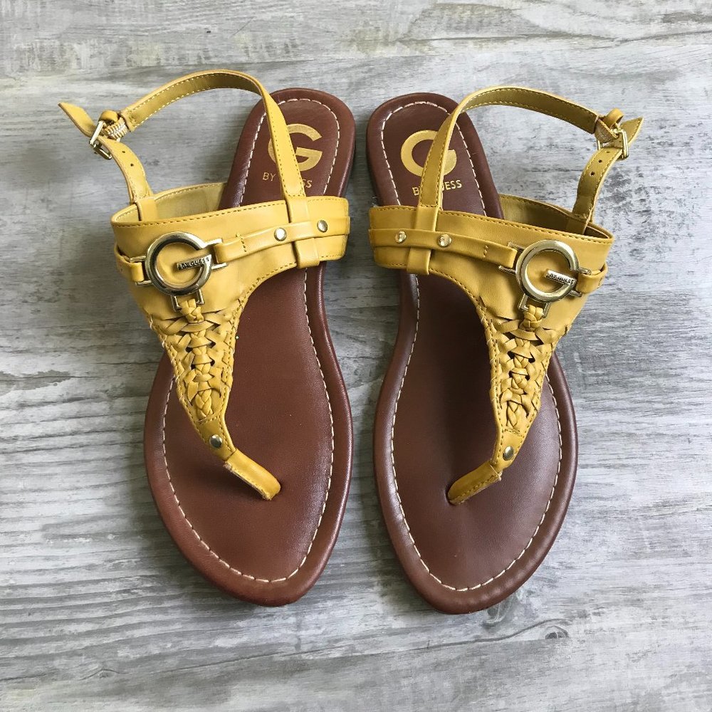 G by GUESS Yellow Y2k Sandals